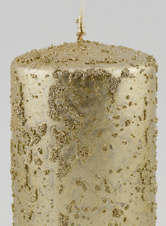 Bougie de Décoration Pailletée - Champagne (pic 3)