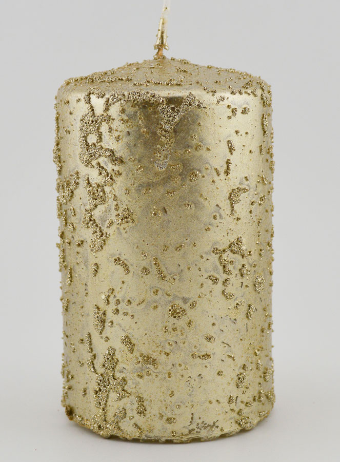 Bougie de Noël à Paillettes - Champagne (pic 1)