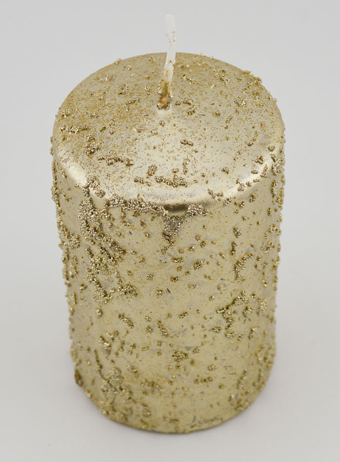 Bougie de Noël à Paillettes - Champagne (pic 2)