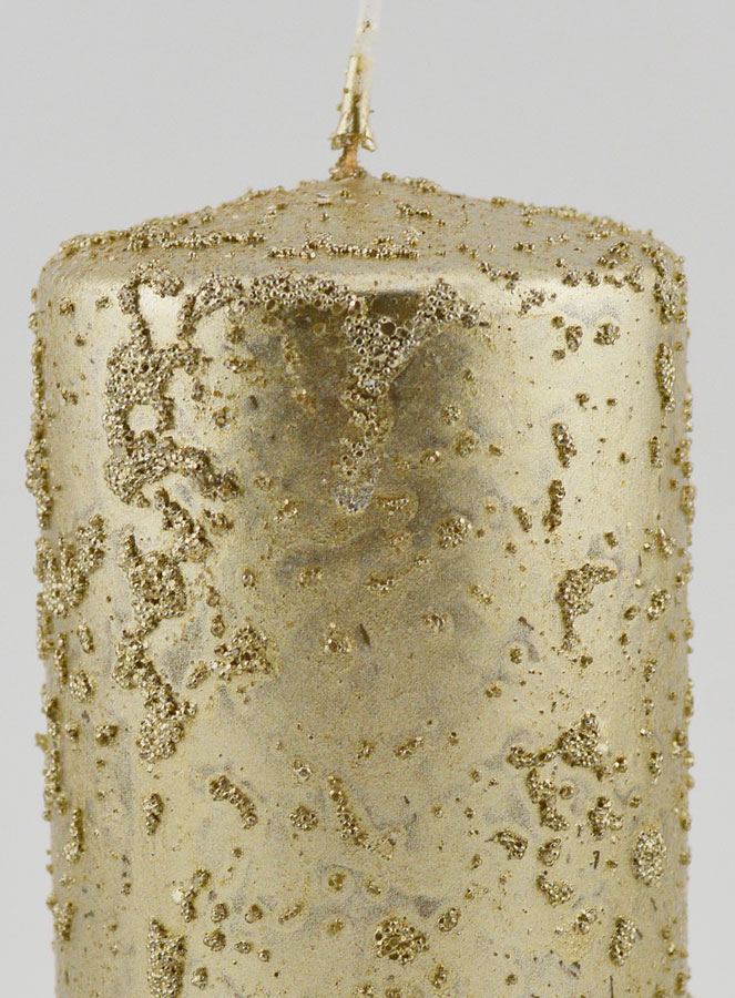 Bougie de Noël à Paillettes - Champagne (pic 3)