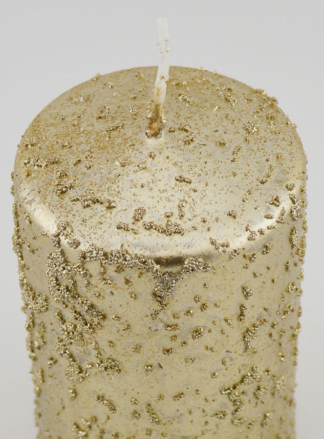 Bougie de Noël à Paillettes - Champagne (pic 4)
