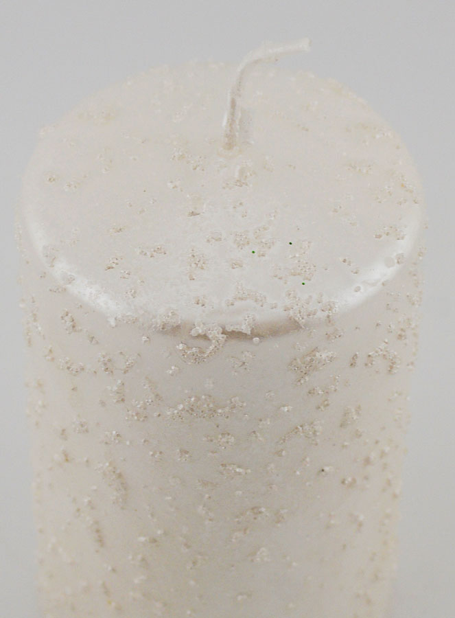 Bougie de Décoration Pailletée - Blanc Perlé (pic 4)