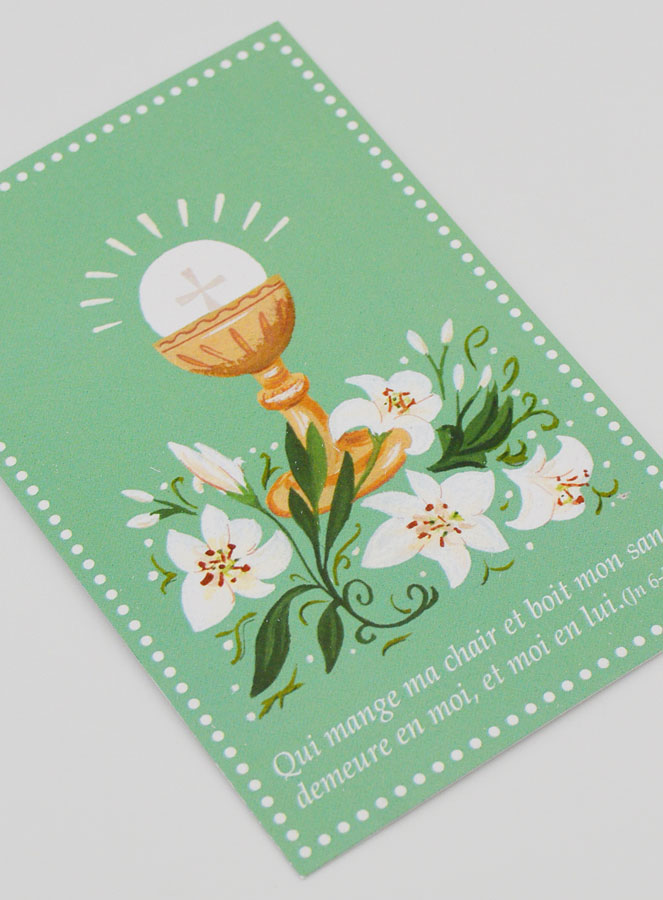 Carte de Communion - Calice au Lys (pic 3)