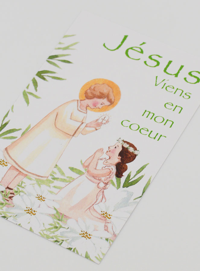 Carte de Communion - Jésus Viens en mon Coeur (pic 4)