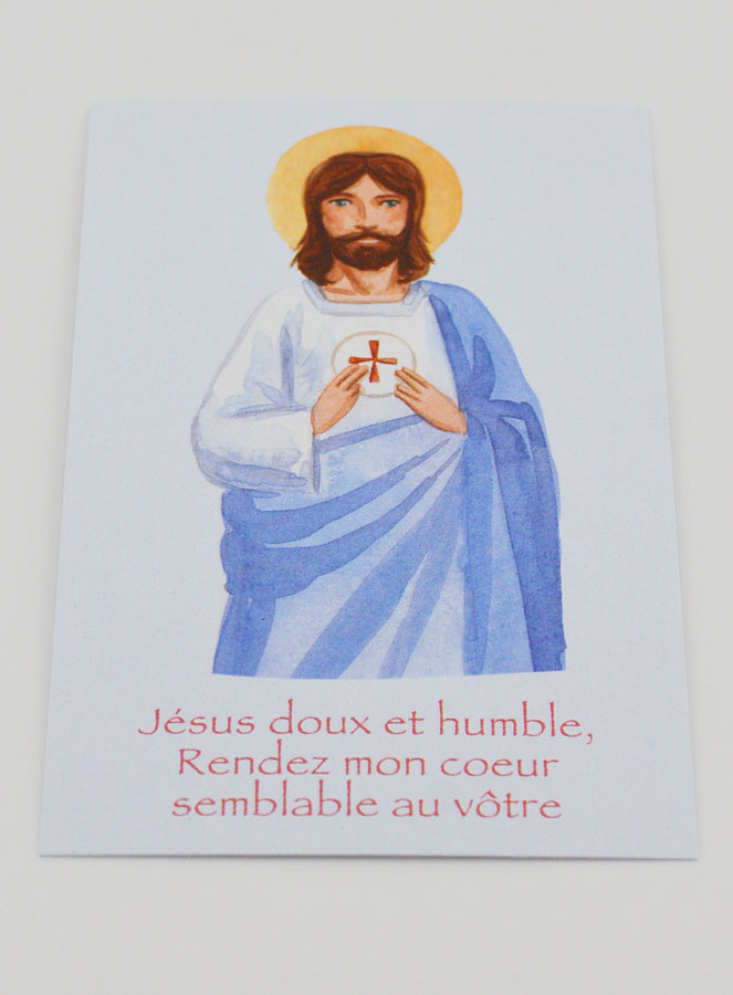 Carte de Communion - Jésus Doux & Humble (pic 2)