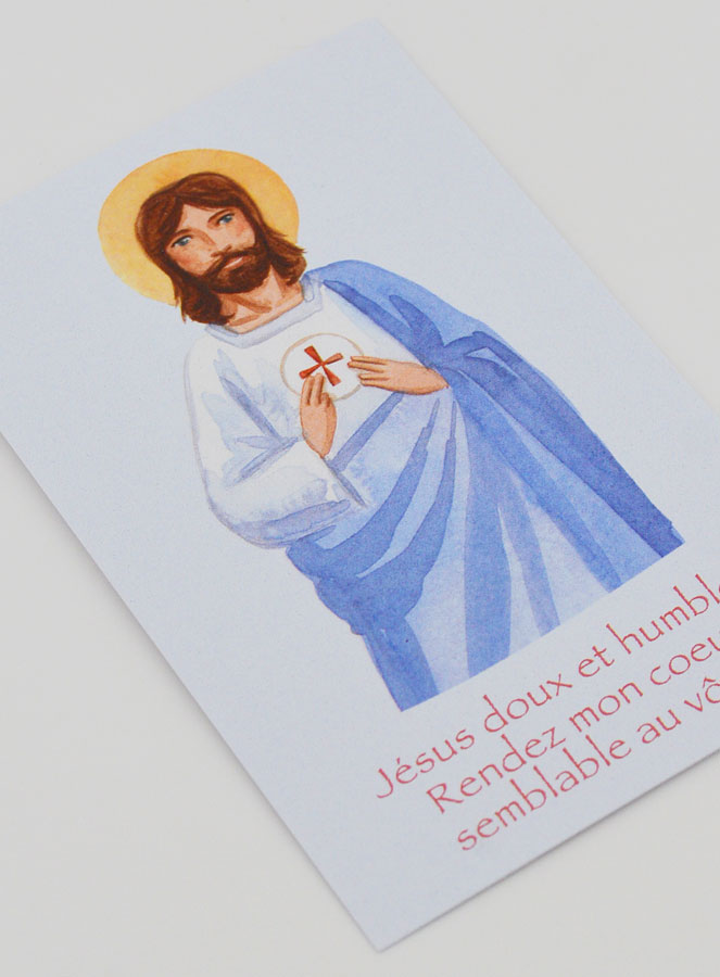 Carte de Communion - Jésus Doux & Humble (pic 3)