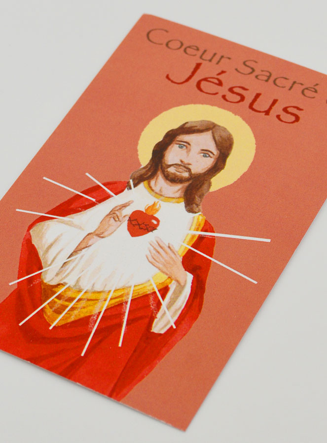 Carte de Communion - Sacré Coeur de Jésus (pic 4)