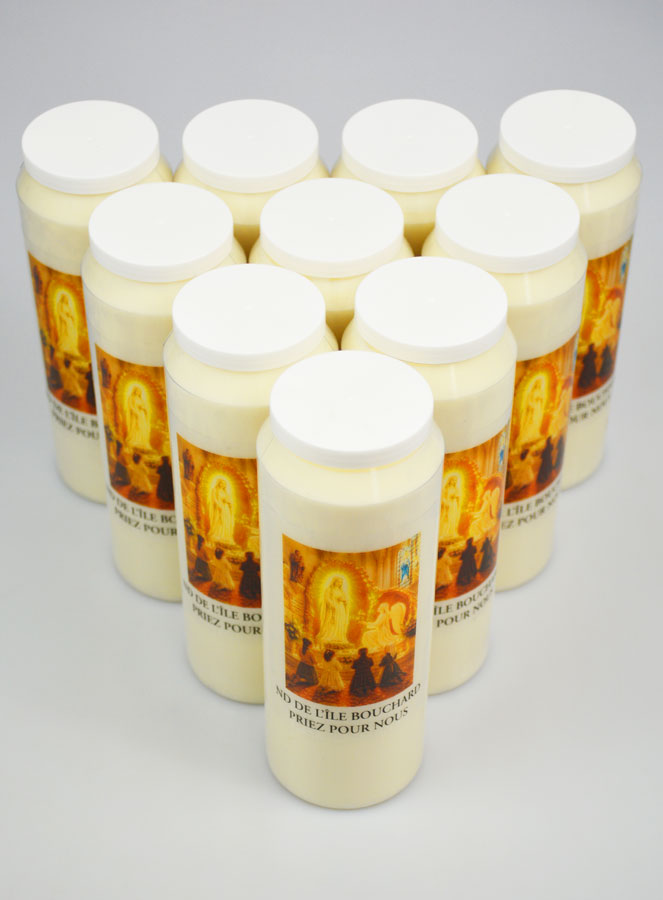 Lot de 10 Bougies de Neuvaine ND de l'Île Bouchard (pic 2)