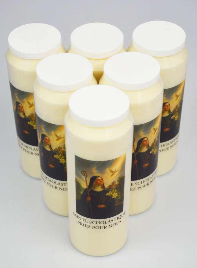 Lot de 6 Bougies de Neuvaine à Sainte Scholastique (pic 2)