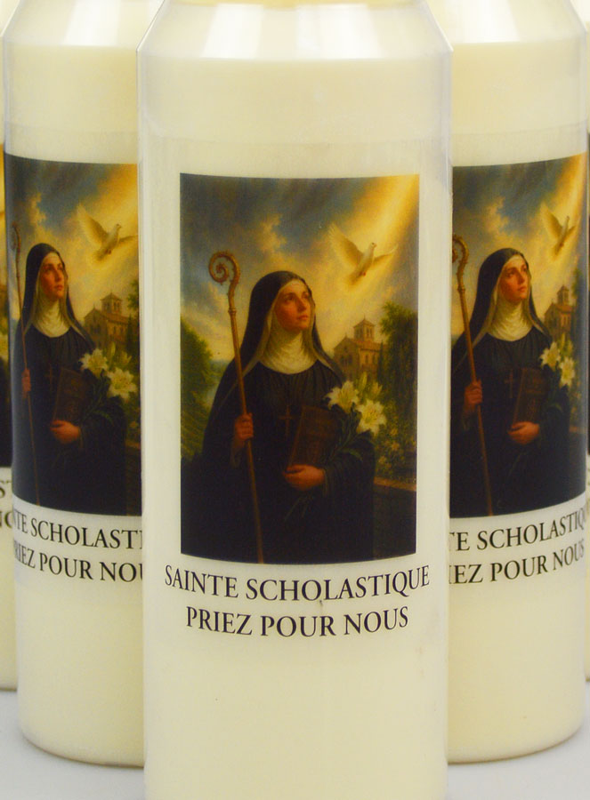Lot de 6 Bougies de Neuvaine à Sainte Scholastique (pic 3)