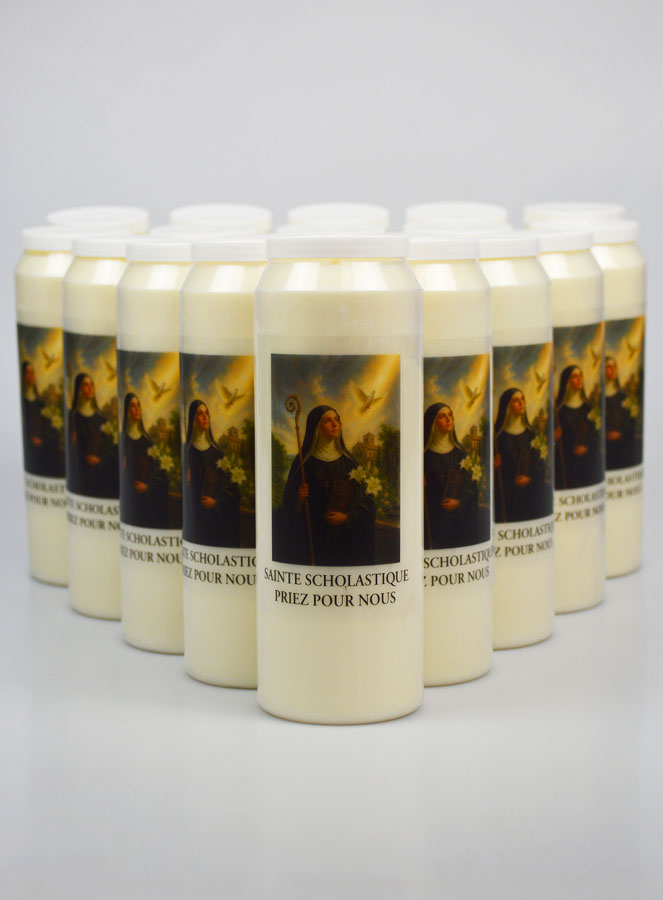 Lot de 20 Bougies de Neuvaine à Sainte Scholastique (pic 1)