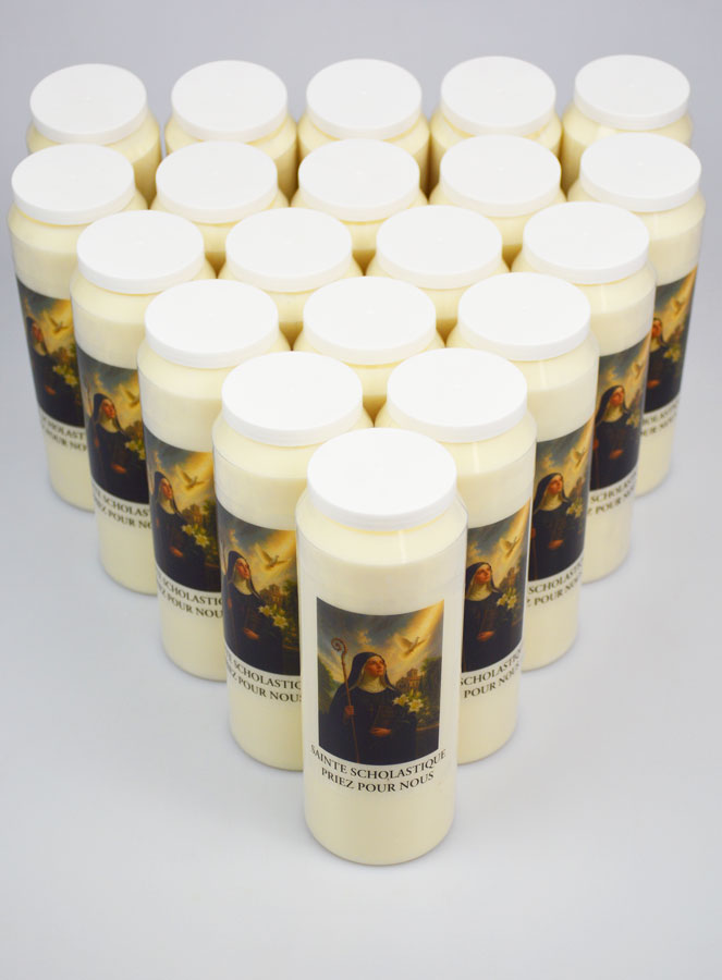 Lot de 20 Bougies de Neuvaine à Sainte Scholastique (pic 2)