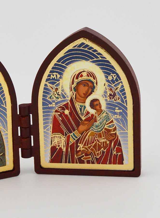 Icône Diptyque Mini - Jésus Christ & Marie (pic 3)