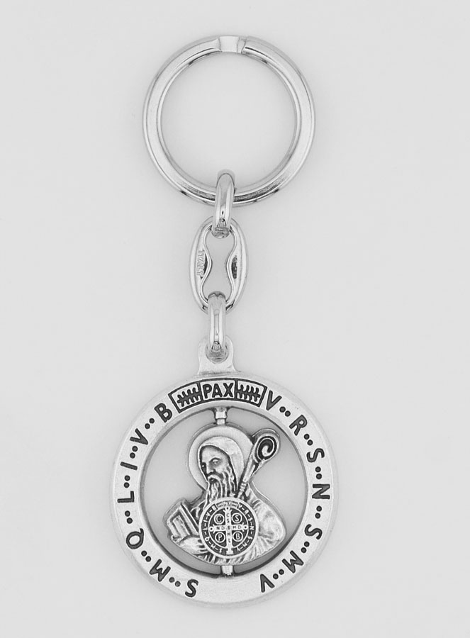 Porte-clés Ajouré & Pivotant - Saint Benoît (pic 2)
