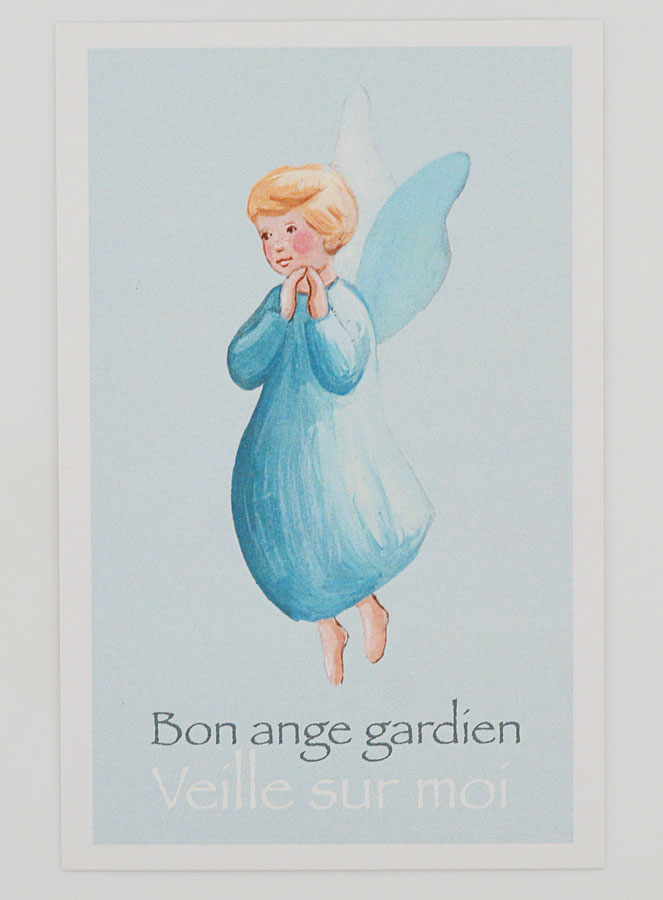 Carte de Baptême - Ange Bleu (pic 1)