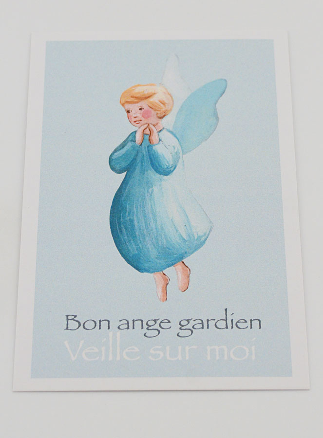 Carte de Baptême - Ange Bleu (pic 2)