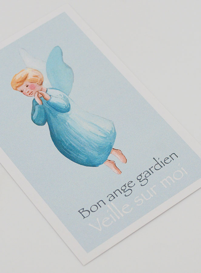 Carte de Baptême - Ange Bleu (pic 3)