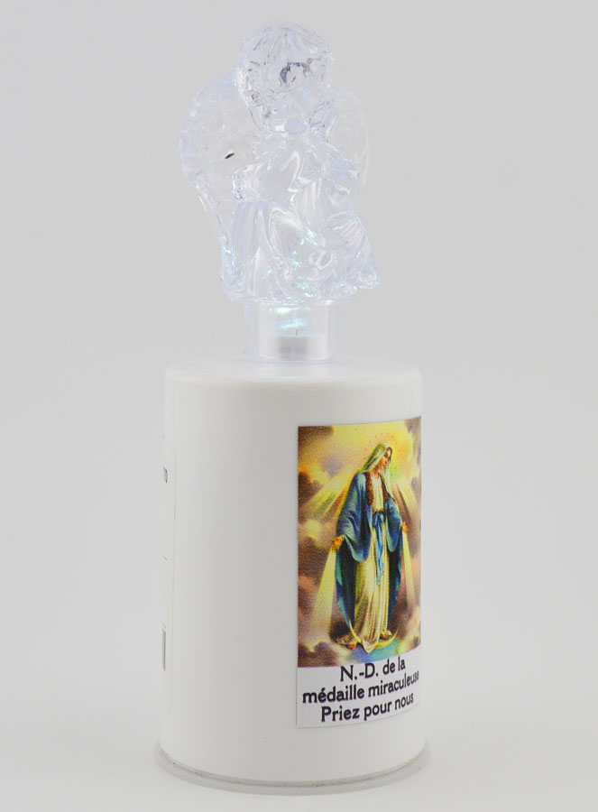 Bougie d'Église à Led Vierge Miraculeuse - 60 jours (pic 3)
