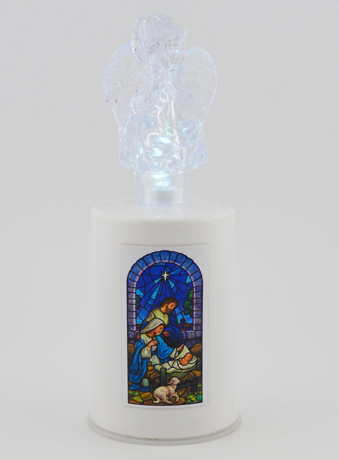 Bougie d'Église à Led Nativité - 60 jours (pic 1)