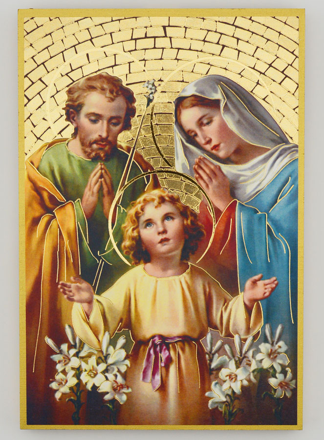 Cadre Icône Sainte Famille - 15 cm (pic 1)