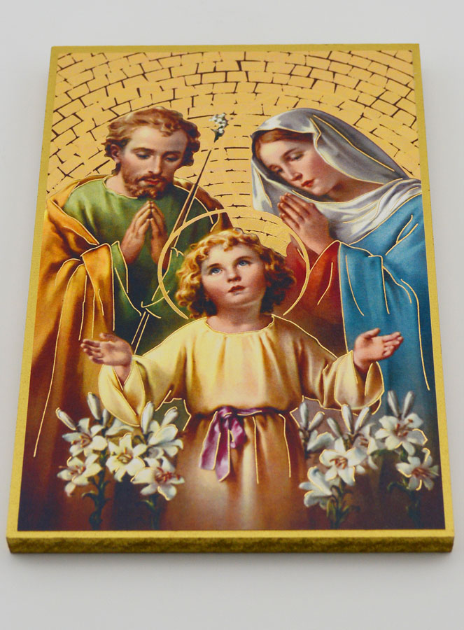 Cadre Icône Sainte Famille - 15 cm (pic 2)