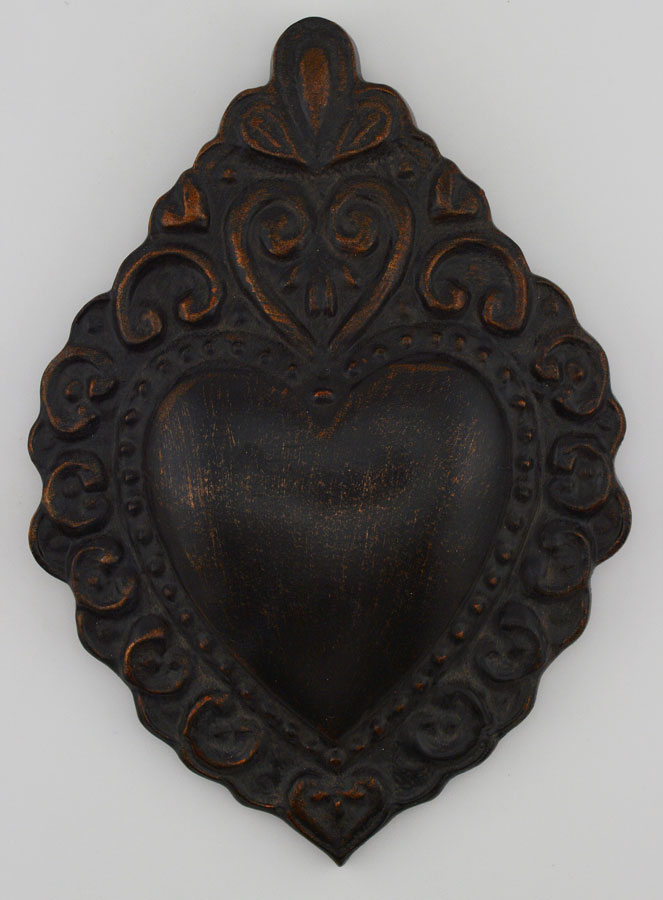 Ex Voto Mural Noir & Bronze - 15cm (pic 1)