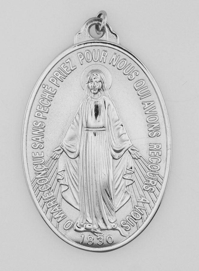 Médaille Miraculeuse en Inox - 22mm (pic 2)