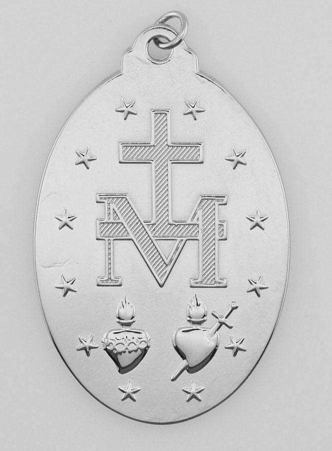 Médaille Miraculeuse en Inox - 28mm (pic 3)