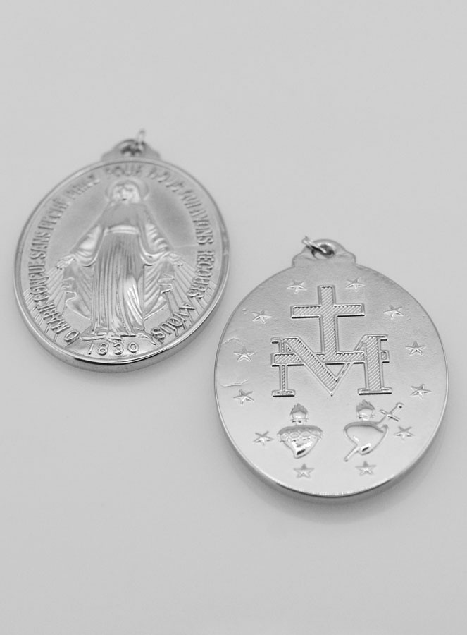 Médaille Miraculeuse en Inox - 28mm (pic 4)