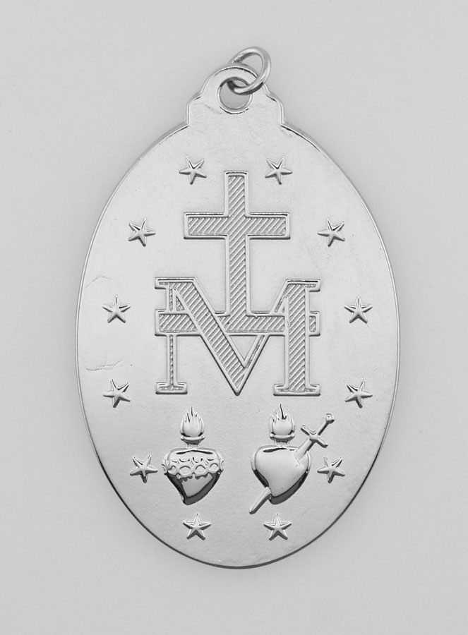 Médaille Miraculeuse en Inox - 33mm (pic 3)