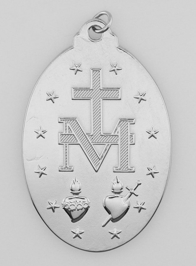 Médaille Miraculeuse en Inox - 40mm (pic 3)