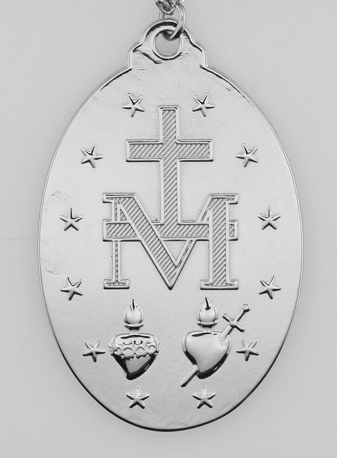 Médaille Miraculeuse & Chaîne en Inox - 22mm (pic 3)