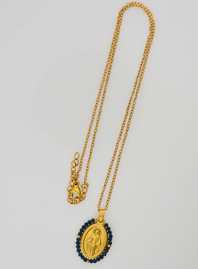 Collier Miraculeuse - Perles Marine (pic 2)