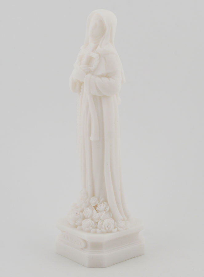 Statue de Sainte Rita en Albâtre - 12cm (pic 2)
