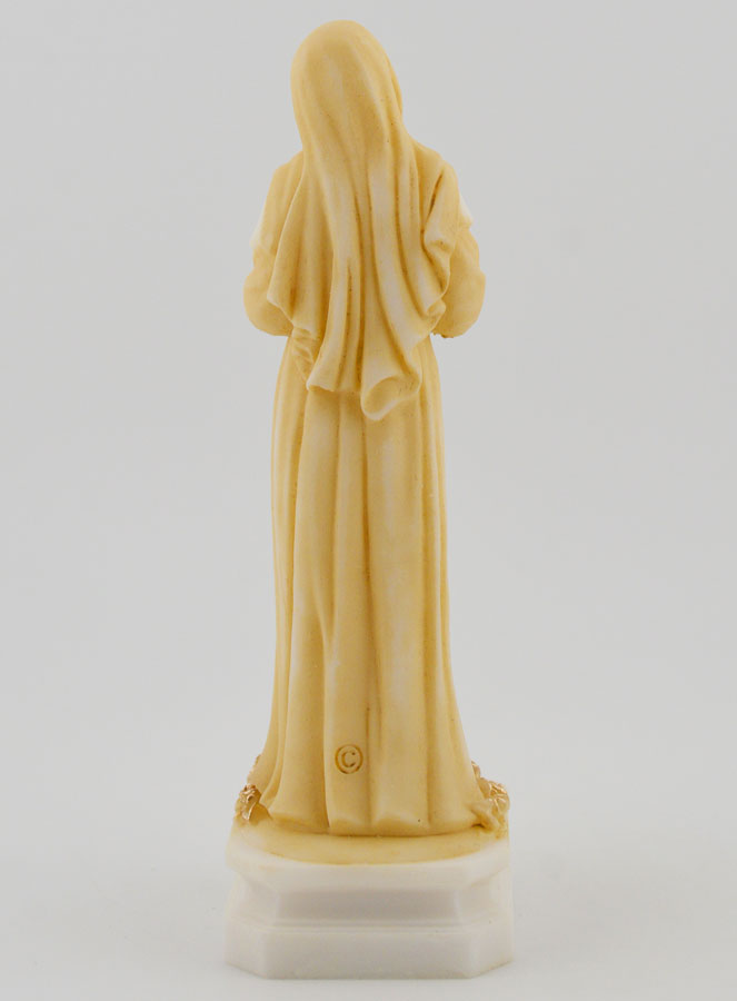 Statue de Sainte Rita en Albâtre Peint - 12cm (pic 4)