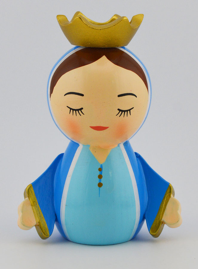 Statue Marie Reine  - 10cm (pic 1)