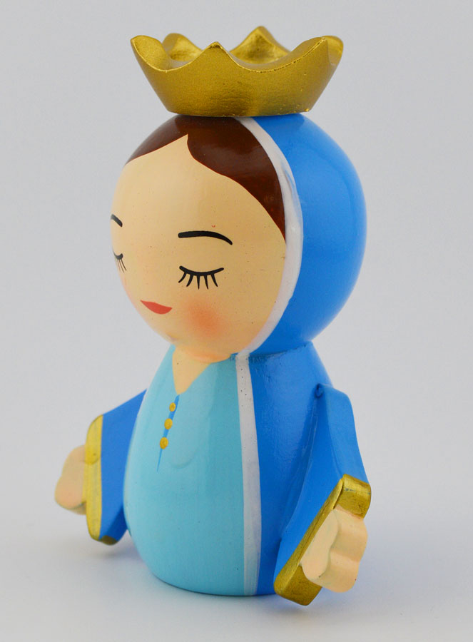Statue Marie Reine  - 10cm (pic 2)