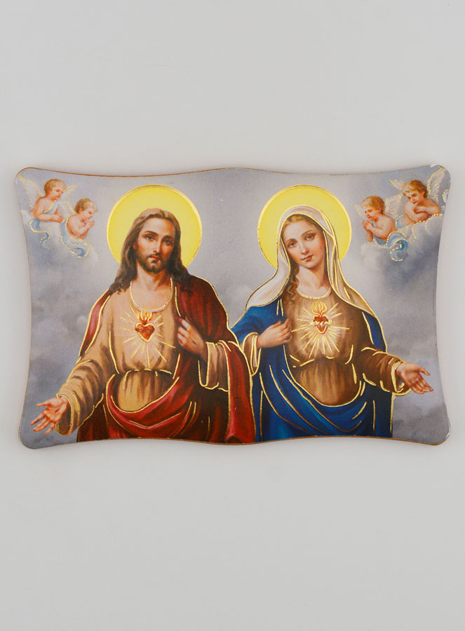Icône Sacrés Coeurs de Jésus & Marie (pic 1)