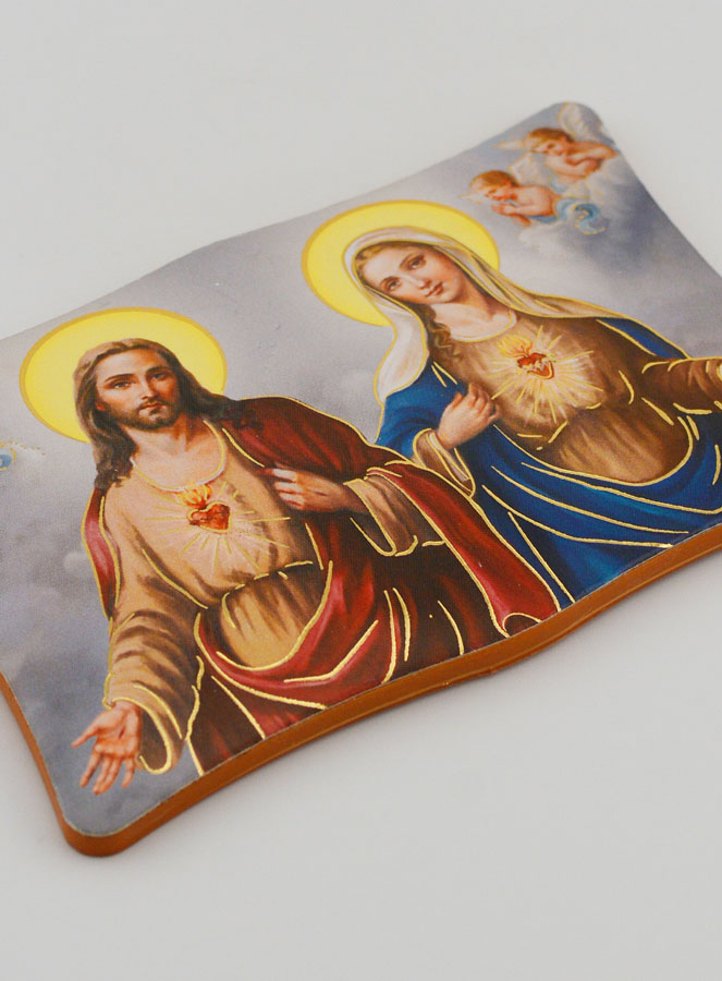 Icône Sacrés Coeurs de Jésus & Marie (pic 3)