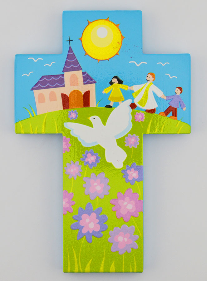 Cadeau de Confirmation - Croix Enfant Prêtre & St Esprit (pic 1)