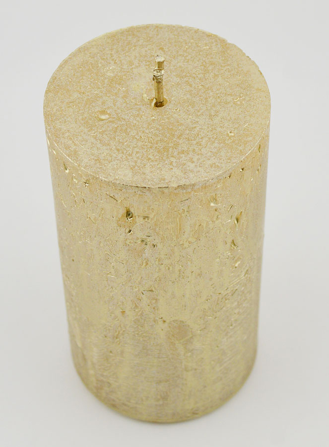 Bougie de Noël Moderne - Champagne (pic 2)