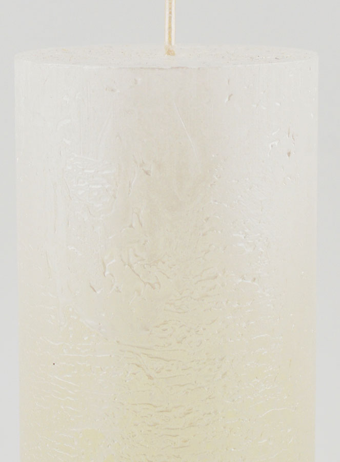 Bougie de Noël Moderne - Blanc Nacré (pic 3)