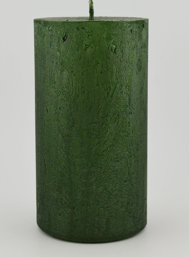 Bougie de Noël Moderne - Vert Sapin (pic 1)