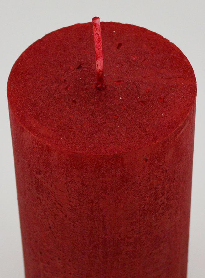Bougie de Noël Moderne - Rouge Carmin (pic 3)