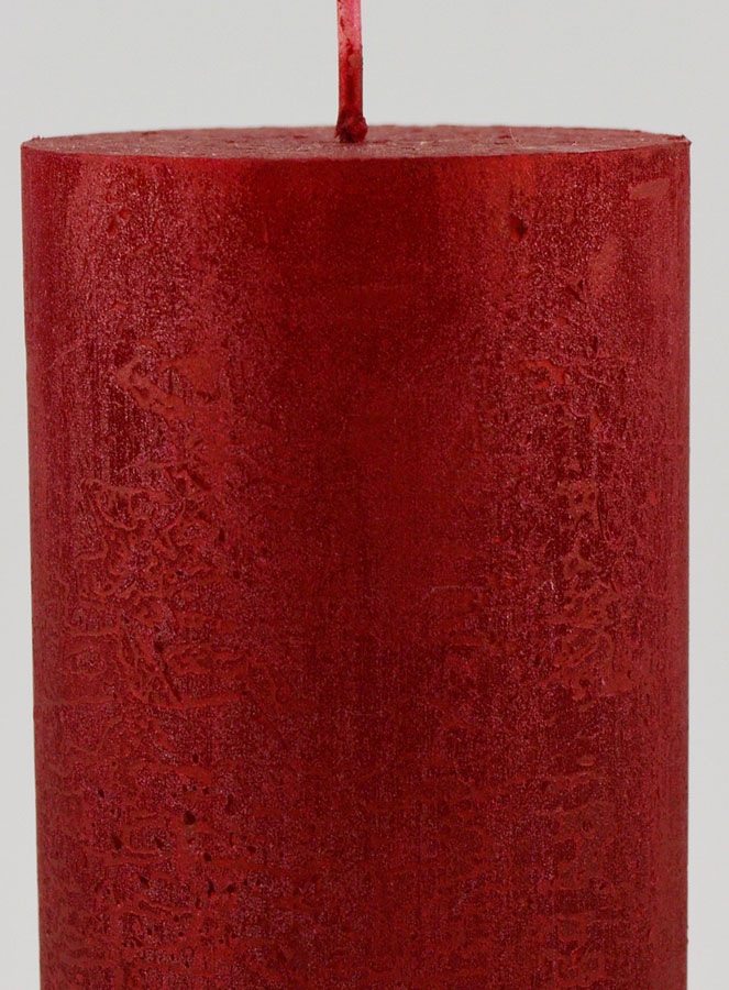 Bougie de Noël Moderne - Rouge Carmin (pic 4)