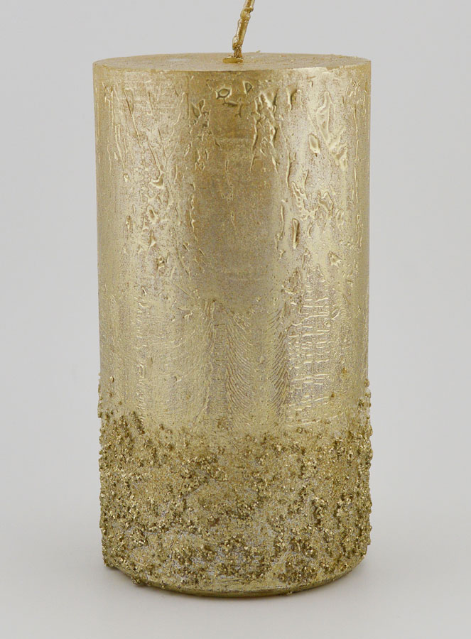 Bougie Décoration Effet Pépite - Champagne (pic 1)