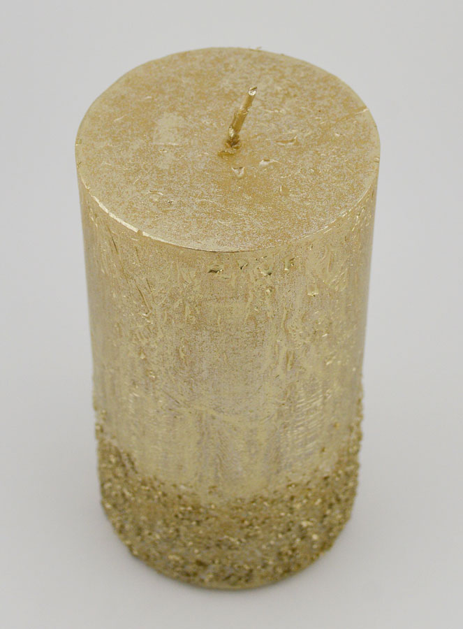 Bougie Décoration Effet Pépite - Champagne (pic 2)