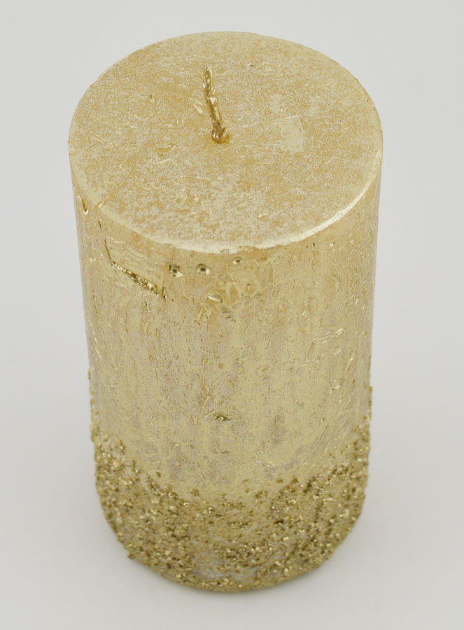 Bougie de Noël Effet Pépite - Champagne (pic 2)