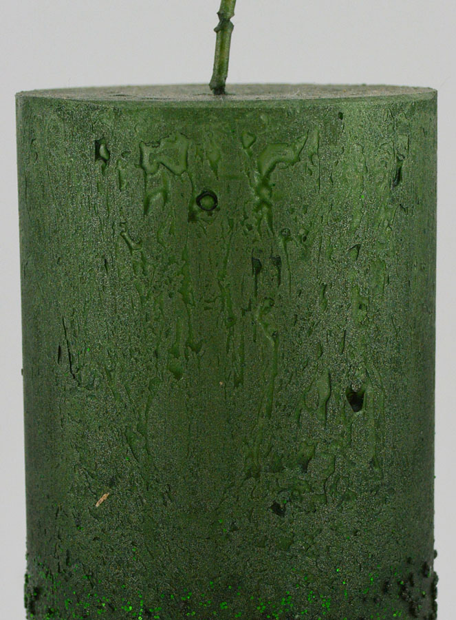Bougie Décoration Effet Pépite - Vert Sapin (pic 3)