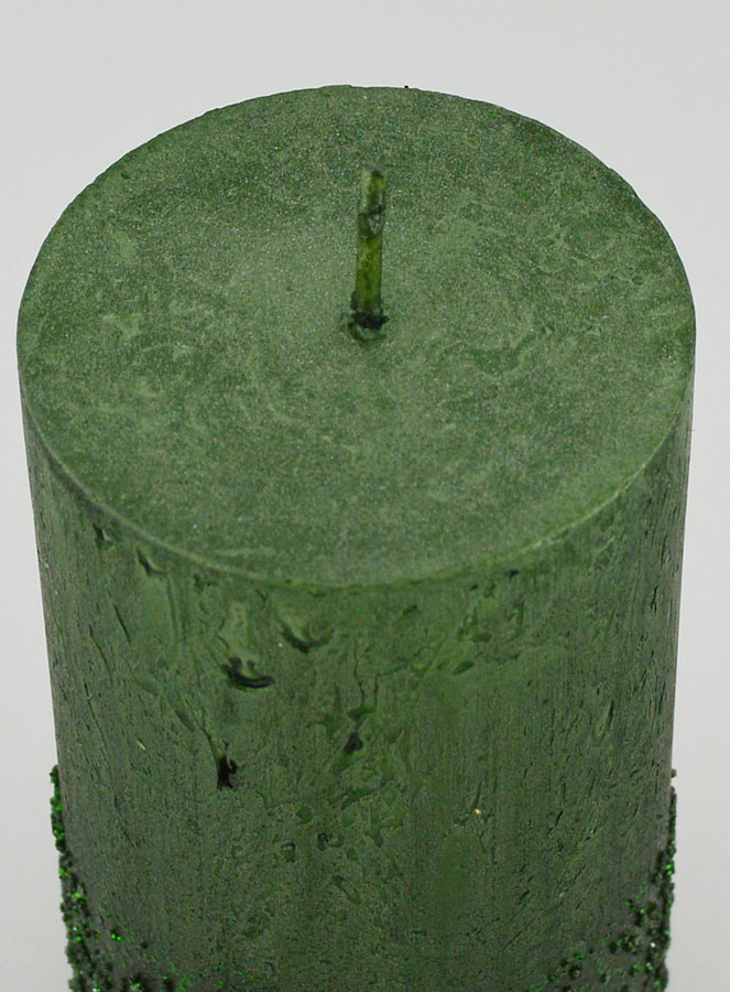 Bougie de Nöel Effet Pépite - Vert Sapin (pic 4)